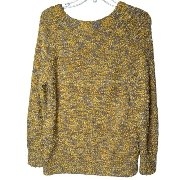 Soft Surroundings Yellow-Multi Cozy Crewneck Sweater - Picture 6 of 8